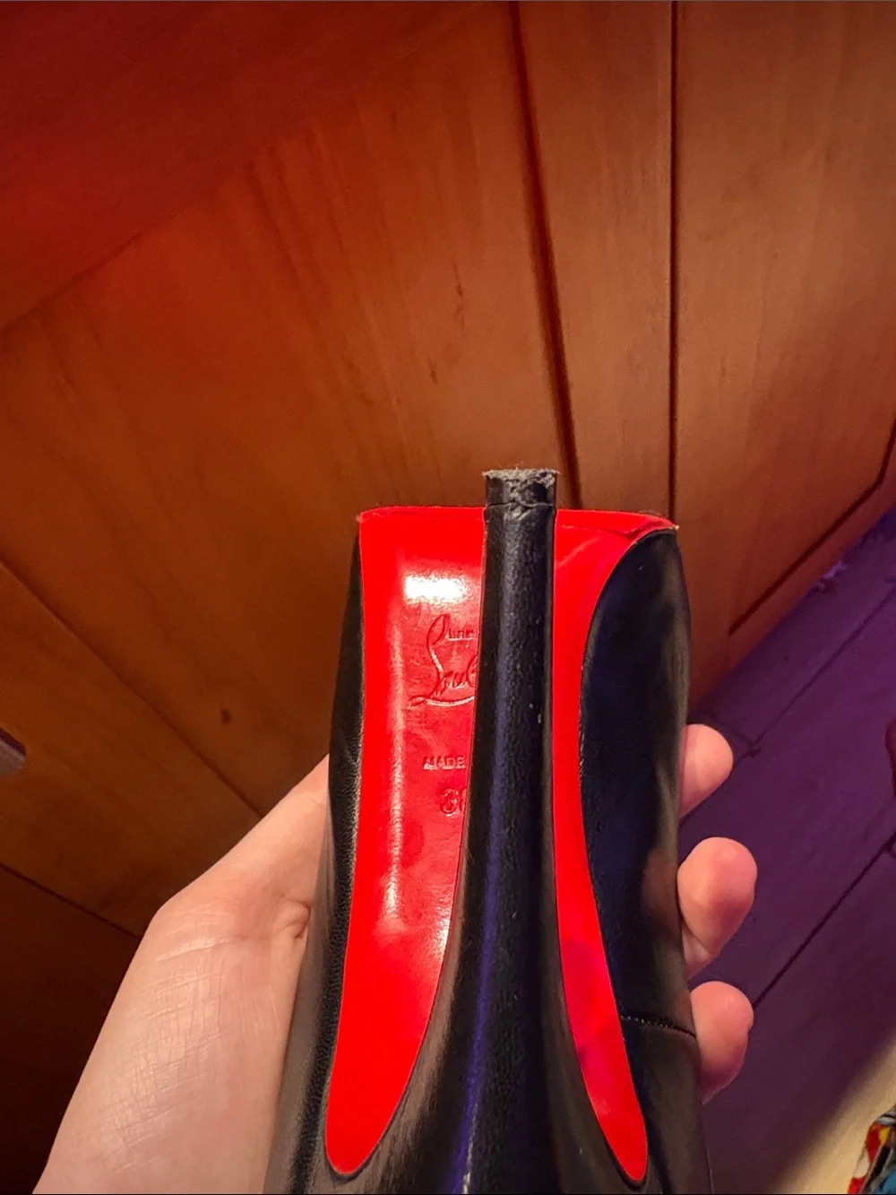 Christian Louboutin Black Pumps with Signature Red Soles